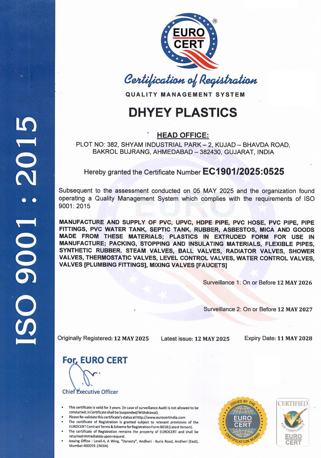 ISO 9001 Certification